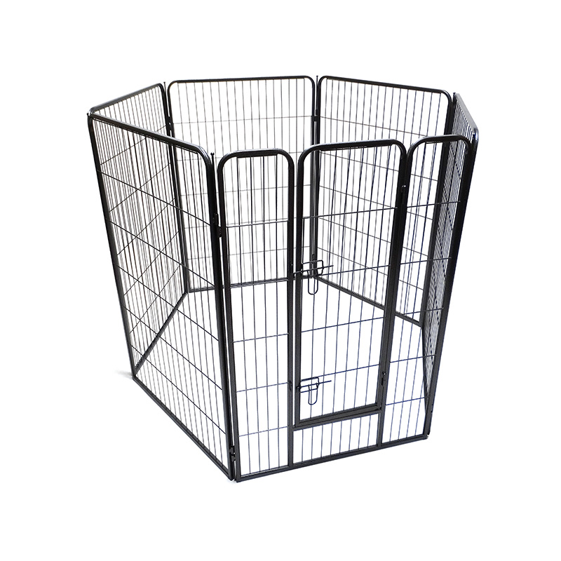 DH093-4 6 Panel Portable Outdoor Folding Heavy Duty Metal Pet Playpen