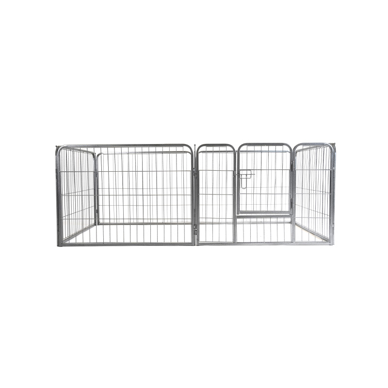 DH093-1 6 Panel Pagar Kawat Anjing Binatang Melipat Latihan Playpen Logam