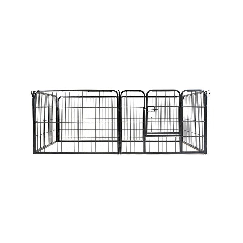 DH093-1 6 Panel Pagar Kawat Anjing Binatang Melipat Latihan Playpen Logam