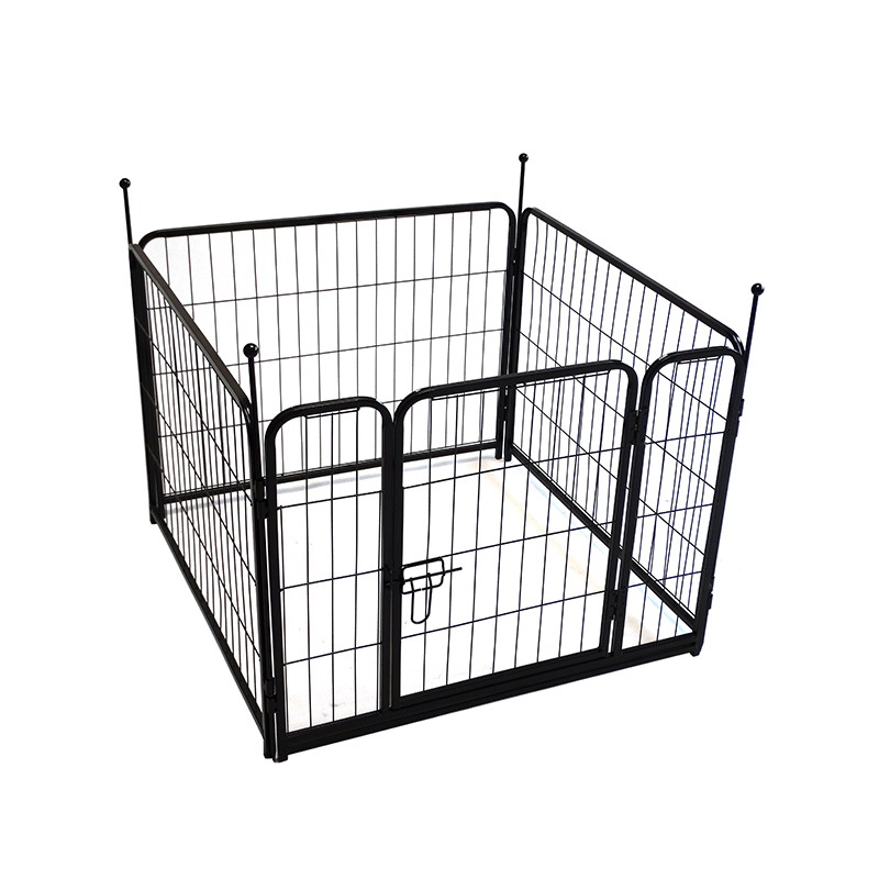 77*60*8 Besi Wire Dog Playpen 4-Panel Pet Puppy Run Pagar Anjing